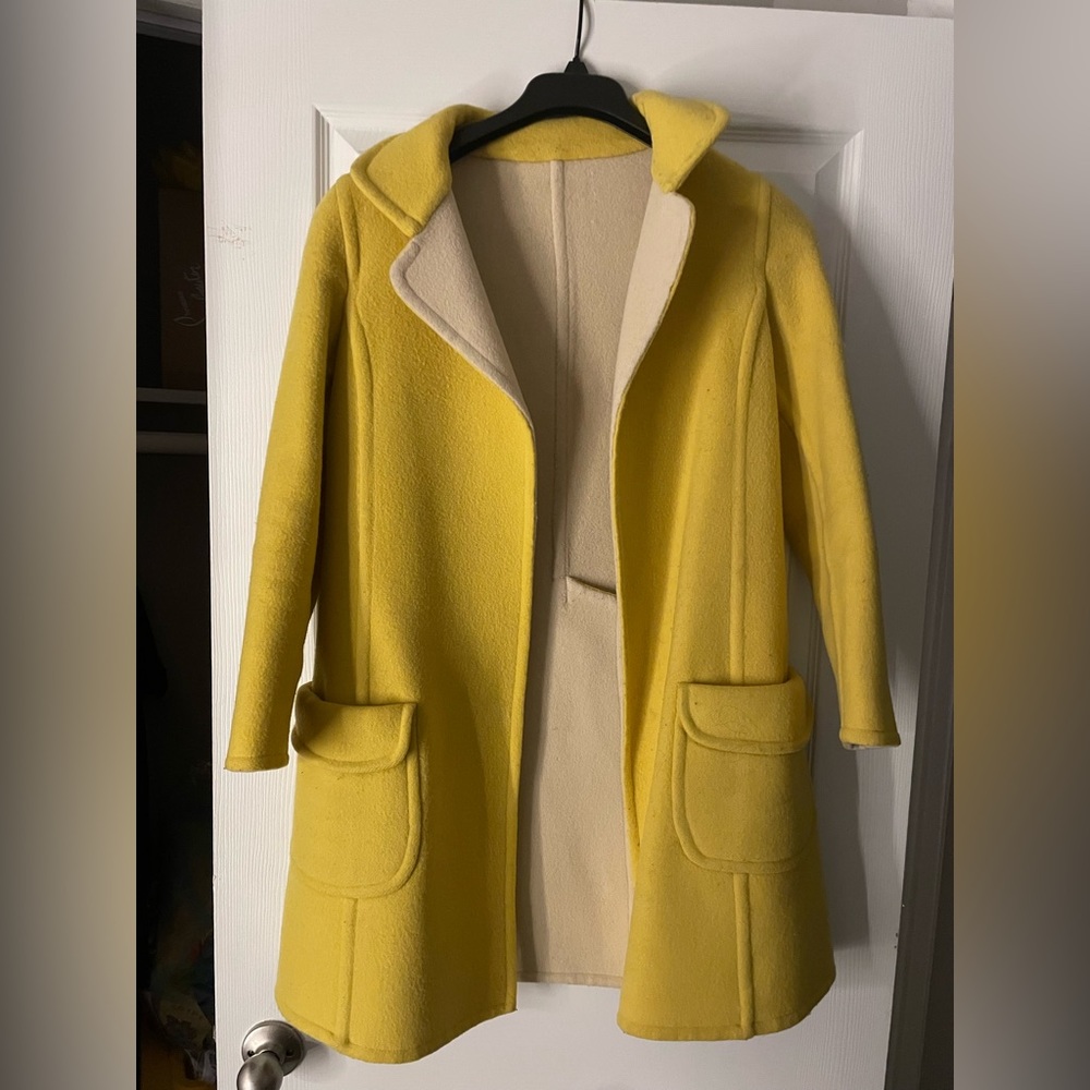 Yellow Pea Coat 🧥
